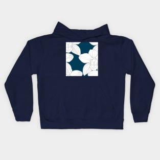 blue orchid flower Kids Hoodie